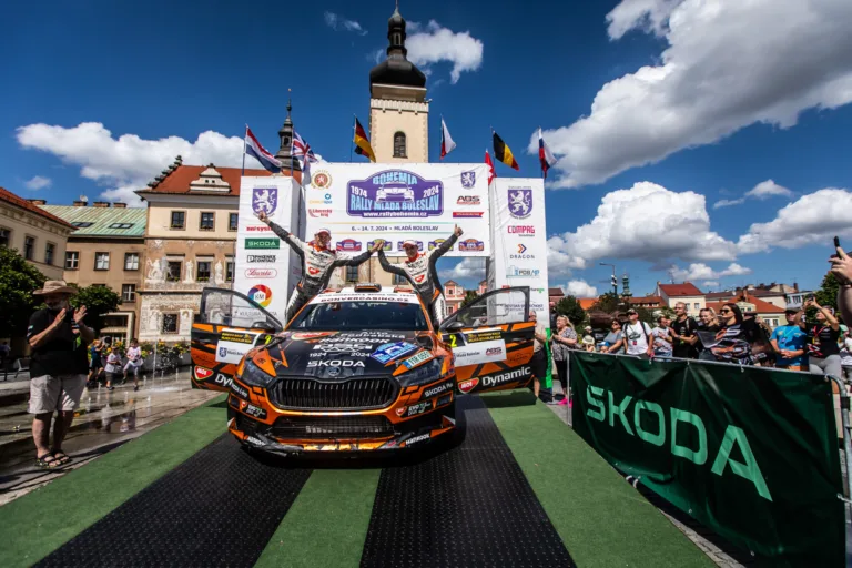 Dominik Stříteský z dealerského Auto Podbabská Škoda MOL Teamu vítězem Bohemia Rally Mladá Boleslav